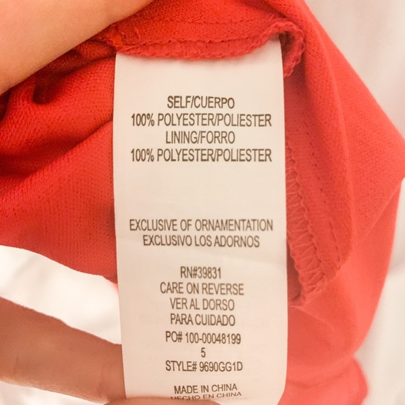 Sequin Hearts Red Floral Embroidered Mini Dress-5 - Picture 6 of 6